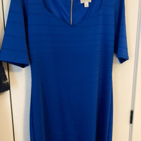 MICHELE BOHBOT, CERULEAN DRESS.          SIZE: 14 - Picture 8 of 16